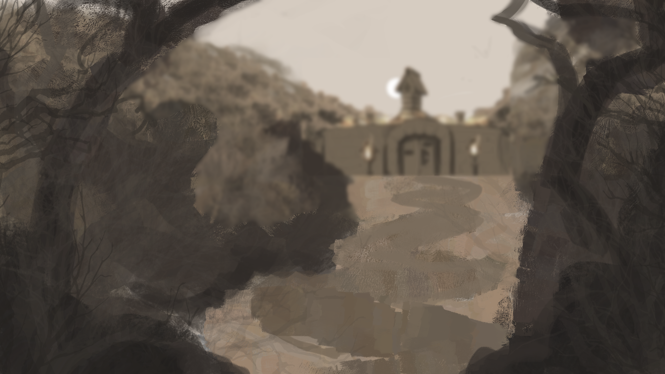 The path to the shrine